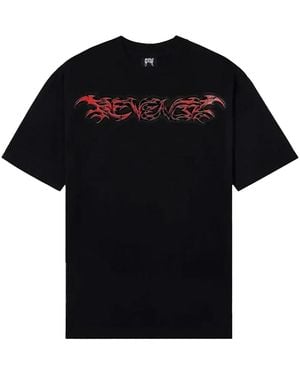 REVENGE Spine T-Shirt X53Udhvi" - Black
