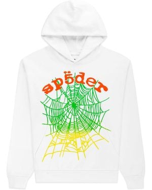 Sp5der Og Web V2 Gradient Hoodie 60" - Black