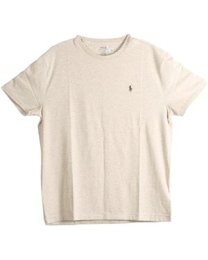 Polo Ralph Lauren Short Sleeve Crewneck Classic Fit T-Shirt "Expedition Dune Heather" 710671426081" - Black