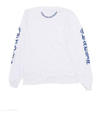 Chrome Hearts Neck Logo Long Sleeve T-Shirt Chrm0115" - Black