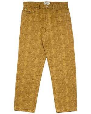 AWAKE NY Jacquard 100 Jeans Awk Fw24 Dm001 Brn" - Black