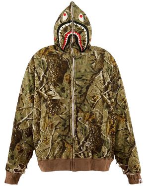 SAINT Mxxxxxx Zip Up Hoodie "Bape Shark" Sm Hr1 0000 C38" - Black