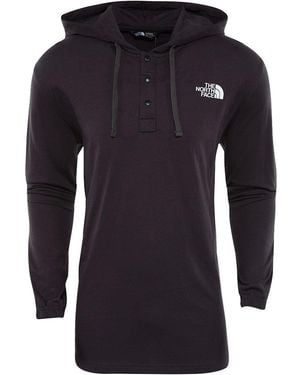 The North Face Solid Logo Snap Button Hoodie "Weathered" A3O65 Zly" - Black