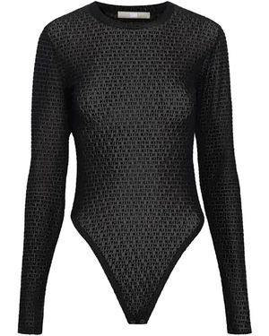 Kith Monogram Velvet Bodysuit 127" - Black