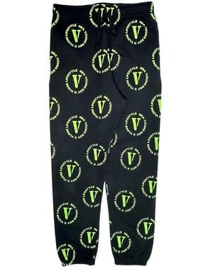 Vlone(GOAT) Youngboy Nba Cross Roads Logo Joggers Vl0042" - Black