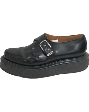 Comme des Garçons George Cox Leather Shoes Pz K115 001" - Black
