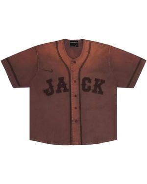 Travis Scott Nike Tokyo Jack Retro Baseball Jersey "Cactus Jack - Brown