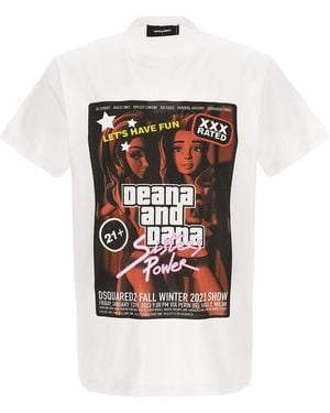 DSquared² Cigarette Fit T-Shirt S71Gd1337S23009100" - Black