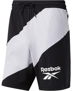 Reebok Workout Ready Woven Graphic Shorts Fj4061" - Black
