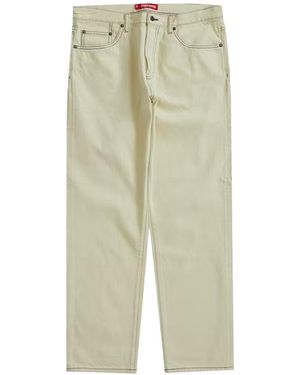 Supreme Regular Jean Bleached Su26615" - Black