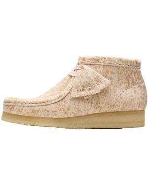 Clarks Wallabee Boot "Speckled Hairon" 26177866" - Black