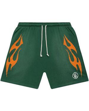 HELLSTAR Flame Shorts Hsr104" - Green