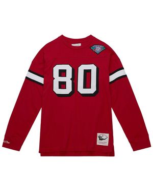 Mitchell & Ness Nfl N&N Ls Tee 49Ers 1994 Jerry Rice "Scarlet" Tnnc3402 Sf494Jriscar" - Red