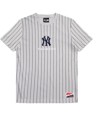 KTZ 1920 New York Yankees T-Shirt Pinstripe" Ne550" - Black