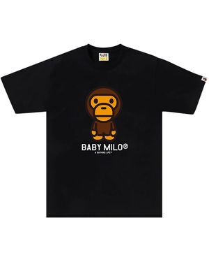 A Bathing Ape Baby Milo T-Shirt 2K30 110 001" - Black