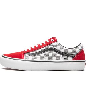 Vans Old Skool Pro "Sketched Checkerboard" Vn0A45Jc2Lz" - Black