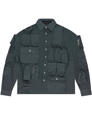Who Decides War Tech Coat 1131180021Ss24" - Black