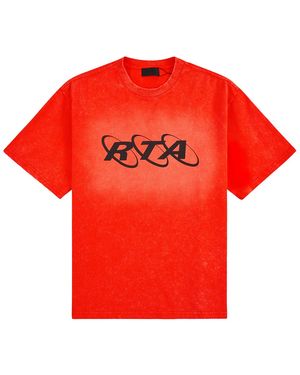 RTA Colin Oversized Short-Sleeve T-Shirt "Planetary" Mexok911 T1322Orplr" - Red