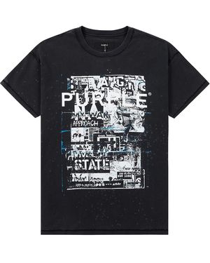 Purple Brand State T-Shirt P101 Tbbs425" - Black