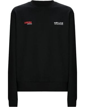Amiri Drum Machine Graphic Jumper Aw23Mjg008 001" - Black