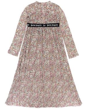Palm Angels Flower Romantic Day Dress Pwdb030R195840129900" - Black