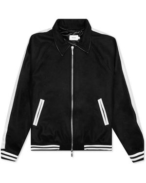 Rhude Wool Boys Signature Bomber Jacket Rhfw22Ja456743720372" - Black