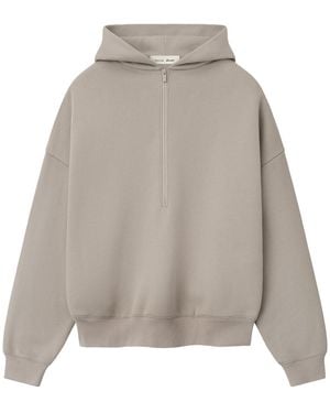 Fear Of God Property Lounge Half Zip Hoodie "Seal" 192Sp266912F" - Black