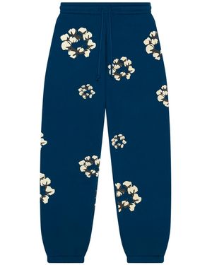 DENIM TEARS Cactus Tears Wreath Joggers Dt045" - Blue