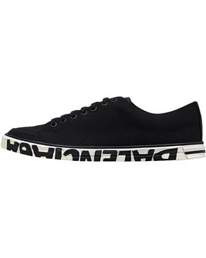 Balenciaga Logo Sole Canvas Lace Up 561253 W0702 1000" - Black