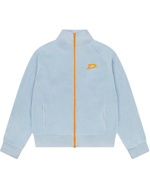 DENIM TEARS Velour Warmup Jacket "Light" Dt516" - Blue