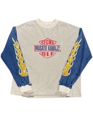 Secnd Slf Firestorm Vintage Long-Sleeve T-Shirt X Masato Kawajo "Vintage Mstols Vnw" - Black