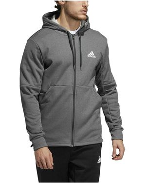 adidas Game & Go Full Zip Hoodie "Dark Solid Gd0867" - Black