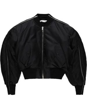 Acne Studios Nylon Bomber With Zips A90699900" - Black