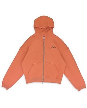 Rhude Zip Up Hoodie Rhss23Ho26826120 Vto" - Black