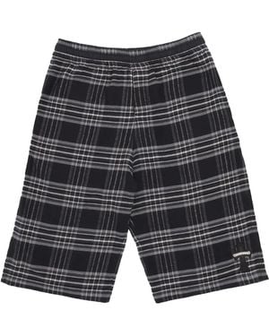Chrome Hearts After School Flannel Shorts Cross Patch Chrm1087" - Black