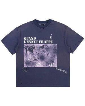 Boredom Kills French T-Shirt Bk028" - Blue