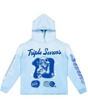 Triple Sevens All Star Football Hoodie D6E0Eyio" - Blue
