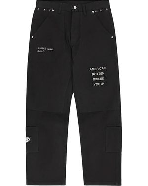 Pleasures Work Trousers "Zero - Black