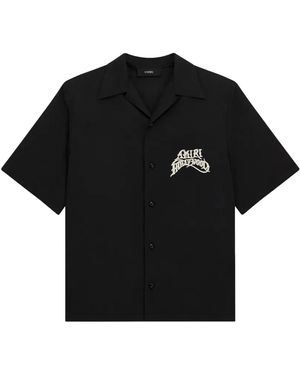 Amiri Hollywood Camp Shirt Amtosh1178 001" - Black
