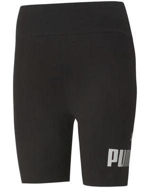 PUMA Ess+ Metallic Short Tights 586895 51" - Black
