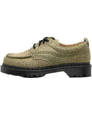 Dr. Martens Lowell Hair On Leather Moc Toe - Black