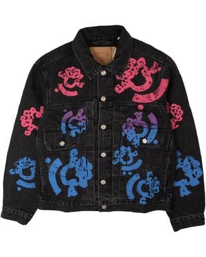 DENIM TEARS Bstroy Tears Type-2 Denim Trucker Jacket Bstroy_Tears_Type_2_Washed_Black"