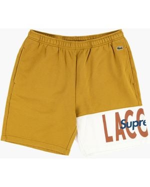 Supreme Lacoste Logo Panel Sweatshort "fw 19" - Metallic