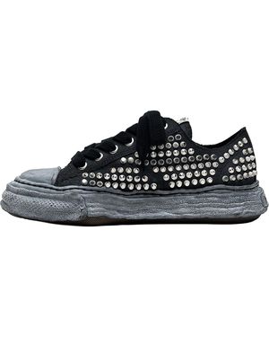 Maison Mihara Yasuhiro Peterson 23 Og Sole Canvas Low "Studded" A16Fw736 Blk" - Black