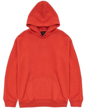 Nike Air Jordan Wordmark Fleece Hoodie "Mystic" Fj1966 622" - Red