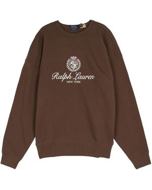 Polo Ralph Lauren Crest Graphic Sweatshirt "Branch" 710A13264001" - Brown