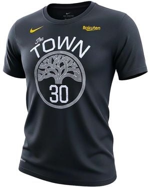 Nike Nba Gs Warriors Name & Number Stephen Curry T-Shirt 871408 015" - Black