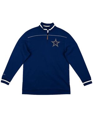 Mitchell & Ness Nfl Team Issued French Terry 1/4 Zip Pullover "Dallas Cowboys - Blue