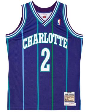 Mitchell & Ness Authentic Alternate Jersey "Nba Charlotte Hornets 94 Larry Johnson" Ajy4Gs18073 Chopurp94Ljo" - Blue