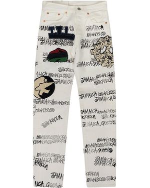 DENIM TEARS Stussy 501 Jeans Dt816" - Black